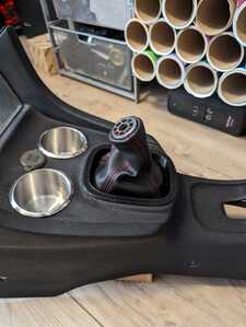 CenterConsole ShiftBootRing Closeup Black